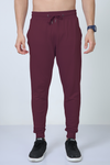 Premium Unisex Joggers | 260 GSM Cotton | Derby Ribbed Waist & Cuffs | Bio-Washed | Maroon