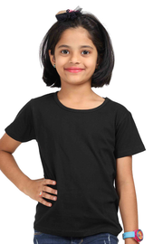 Kids T-shirt | 180 GSM Cotton | All Colors Available - Girls| The Drip Store