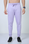 Premium Unisex Joggers | 260 GSM Cotton | Derby Ribbed Waist & Cuffs | Bio-Washed | Lavender