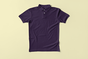 Premium Polo T-shirt | 220 GSM Cotton | Classic Collar & Cuff | Bio-Washed | Purple