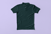 Premium Polo T-shirt | 220 GSM Cotton | Classic Collar & Cuff | Bio-Washed | Petrol Blue