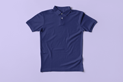 Premium Polo T-shirt | 220 GSM Cotton | Classic Collar & Cuff | Bio-Washed | Royal Blue