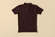 Premium Polo T-shirt | 220 GSM Cotton | Classic Collar & Cuff | Bio-Washed | Coffee Brown