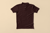 Premium Polo T-shirt | 220 GSM Cotton | Classic Collar & Cuff | Bio-Washed | Coffee Brown
