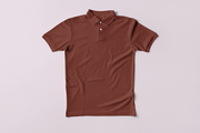 Premium Polo T-shirt | 220 GSM Cotton | Classic Collar & Cuff | Bio-Washed | Brick Red