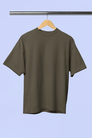 Unisex Oversized Classic T-shirt | 240 GSM Cotton | Olive Green | The Drip Store