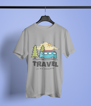 Travel is My Therapy - Classic T-shirt: Premium Soft Cotton, Double-Stitched