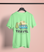 Travel is My Therapy - Classic T-shirt: Premium Soft Cotton, Double-Stitched