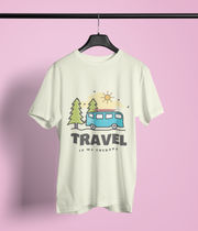 Travel is My Therapy - Classic T-shirt: Premium Soft Cotton, Double-Stitched