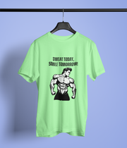 Sweat Today, Smile Tomorrow! - Classic T-shirt: Premium Soft Cotton, Double-Stitched