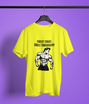 Sweat Today, Smile Tomorrow! - Classic T-shirt: Premium Soft Cotton, Double-Stitched