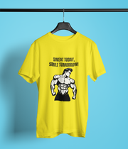 Sweat Today, Smile Tomorrow! - Classic T-shirt: Premium Soft Cotton, Double-Stitched